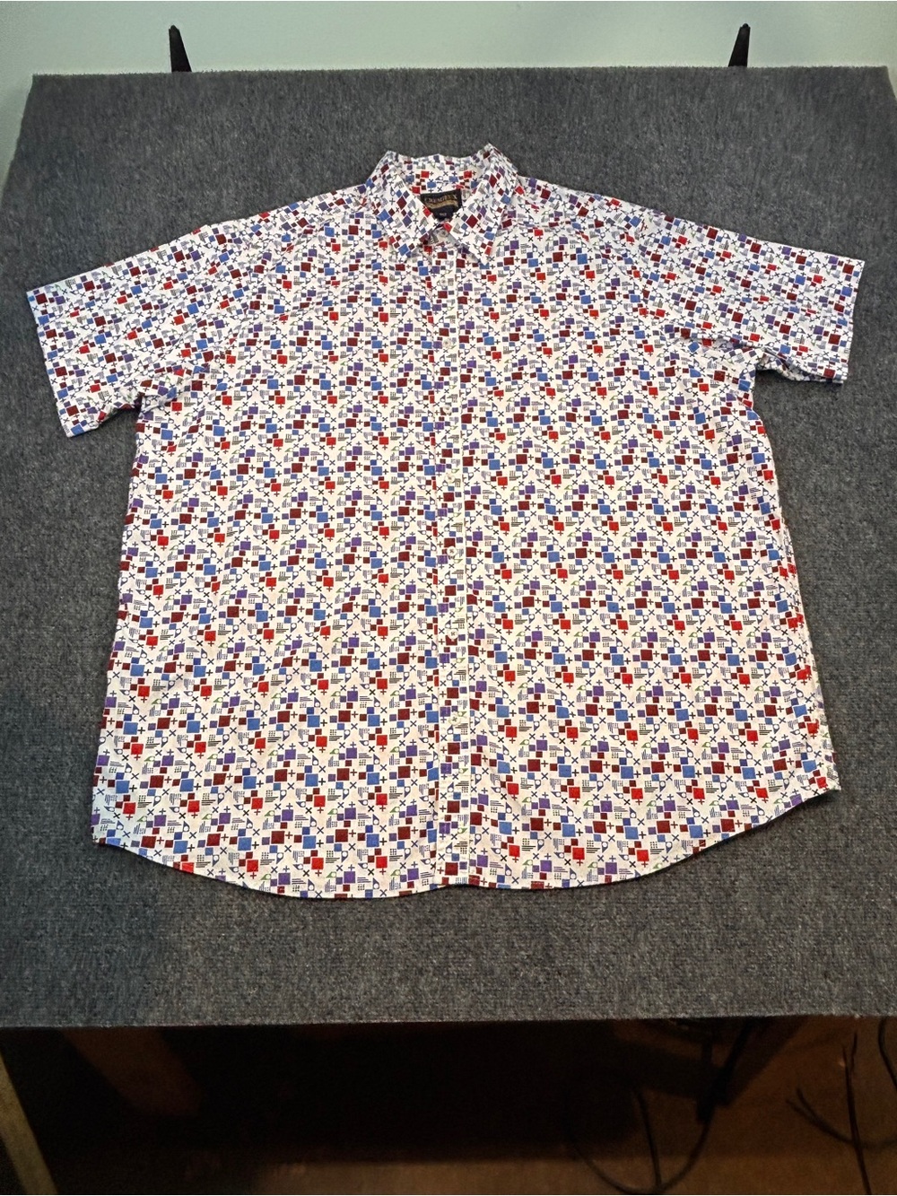 Daniel Cremuiex 100% cotton short sleeve button up size 3XLT